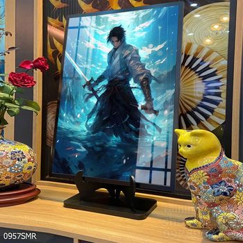 Mẫu tranh Samurai trang trí tường nhà