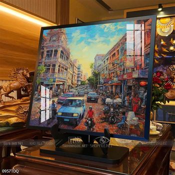 Tranh làng quê treo tường