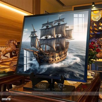 Tranh phong thủy thuận buồm xuôi gió tài lộc đẹp