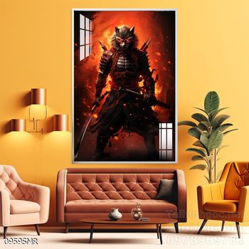 File tranh treo tường hình chiến binh Samurai