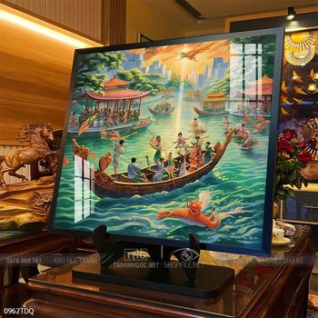 Tranh phong cảnh quê hương làng quê Việt Nam