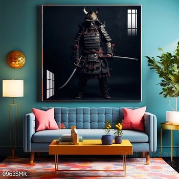 Mẫu tranh Samurai đẹp decor trang trí tường