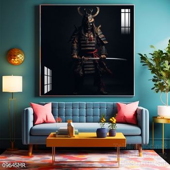 Tranh nghệ thuật deor trang trí tường nhà chiến binh Samurai huyền thoại