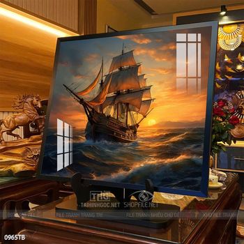 Tranh thuận buồm xuôi gió đẹp ấn tượng