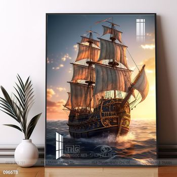 Tranh thuận buồm xuôi gió treo tường