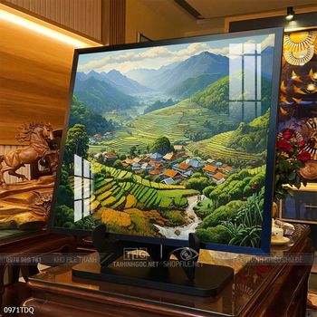 Tranh phong cảnh làng quê Việt Nam