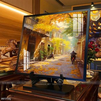 Tranh phong cảnh làng quê tuyệt đẹp