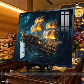 Tranh thuận buồm xuôi gió treo tường