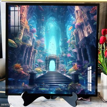 Tranh cá heo decor trang trí tường nhà