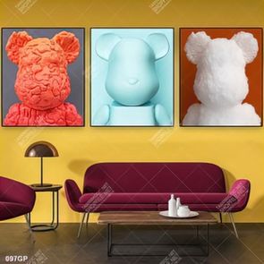Tranh file gốc gấu bearbrick đẹp ấn tượng