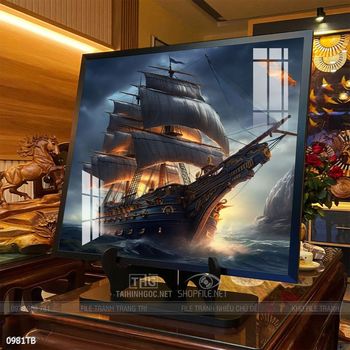 Tranh thuyền buồm và cảnh biển