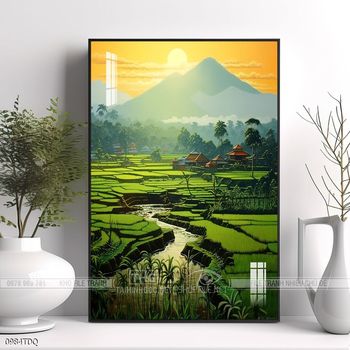 Tranh phong cảnh làng quê đẹp và ý nghĩa