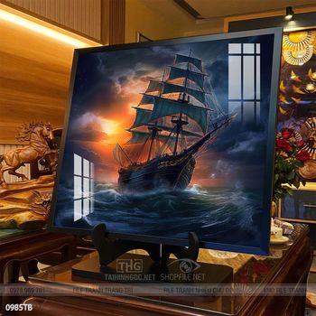 Tranh thuận buồm xuôi gió trang trí tường nhà