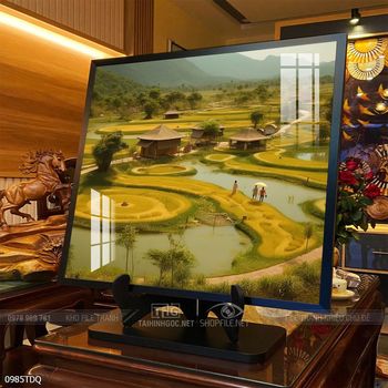 Tranh phong cảnh làng quê tuyệt đẹp