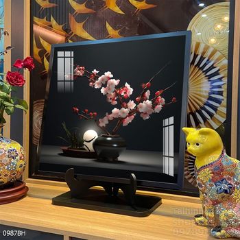 Tranh bình hoa độc đáo trang trí phòng khách