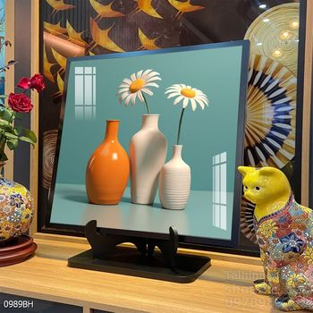 Tranh bình hoa nghệ thuật sang trọng