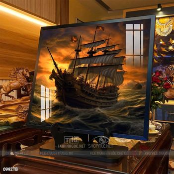 Tranh thuyền buồm và cảnh biển