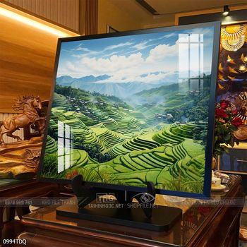 Tranh làng quê Việt Nam treo tường trang trí