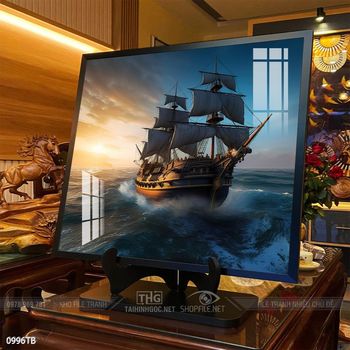 Tranh thuận buồm xuôi gió trang trí tường nhà