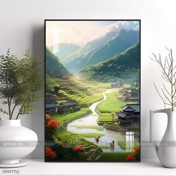 Tranh phong cảnh làng quê đẹp và ý nghĩa