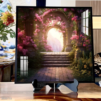 Tranh phong thủy phong cảnh thác nước thiên nhiên