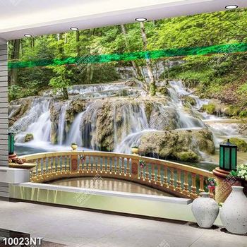Tranh file gốc thác nước thiên nhiên 10023NT