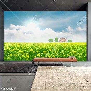 Tranh cánh đồng hoa vàng