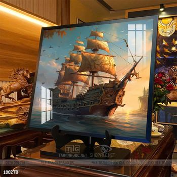 Tranh phong thủy thuận buồm xuôi gió tài lộc đẹp