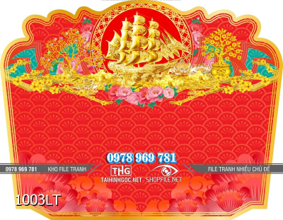 File lịch Tết thuyền vàng thuận buồm xuôi gió 1003LT File lịch Tết thuyền vàng thuận buồm xuôi gió 1003LT