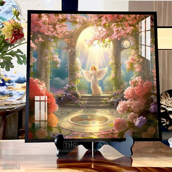 Tranh phong thủy phong cảnh thác nước thiên nhiên