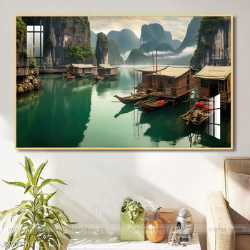 Tranh phong thủy sơn thủy đẹp