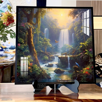 Tranh phong thủy nước non tuyệt đẹp