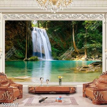 Tranh thác nước thiên nhiên đẹp 10099NT