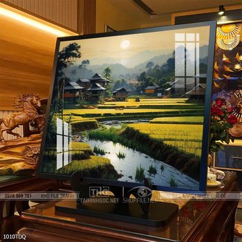 Tranh phong cảnh quê hương làng quê Việt Nam