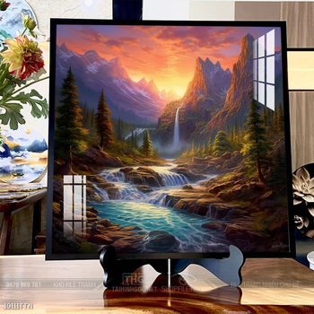 Tranh phong thủy sơn thủy đẹp