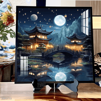 Tranh phong thủy sơn thủy hữu tình
