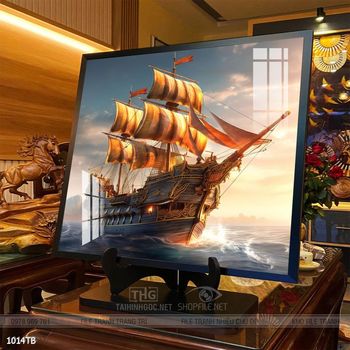 Tranh thuyền buồm và cảnh biển