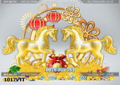 File con ngựa trang trí tết bính ngọ 1017VTT