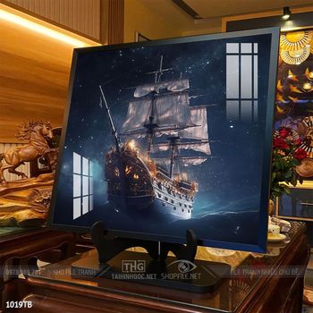 Tranh thuận buồm xuôi gió treo tường