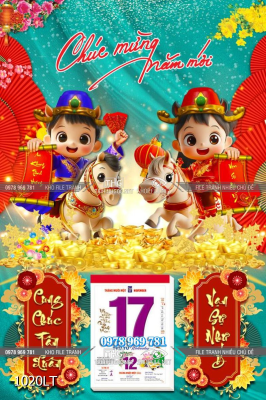 File lịch tết psd tách lớp năm mới 1020LT File lịch tết psd tách lớp năm mới 1020LT