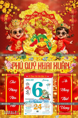 File psd lịch Tết em bé áo dài truyền thống 1021LT File psd lịch Tết em bé áo dài truyền thống 1021LT