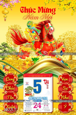 File lịch ngựa bính ngọ tài lộc 1022LT File lịch ngựa bính ngọ tài lộc 1022LT