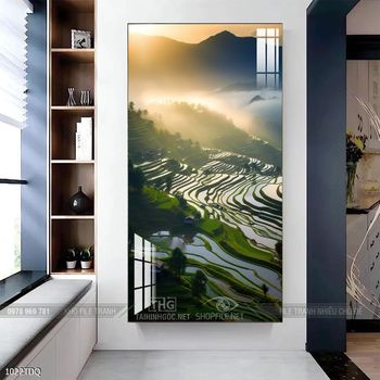 Tranh phong cảnh quê hương làng quê Việt Nam