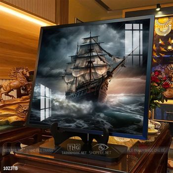 Tranh thuyền buồm và cảnh biển