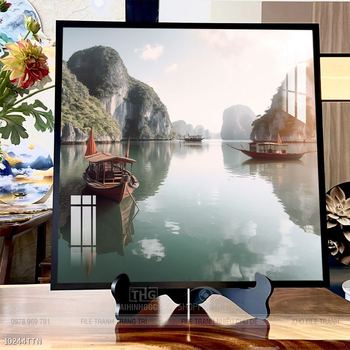 Tranh phong thủy sơn thủy hữu tình