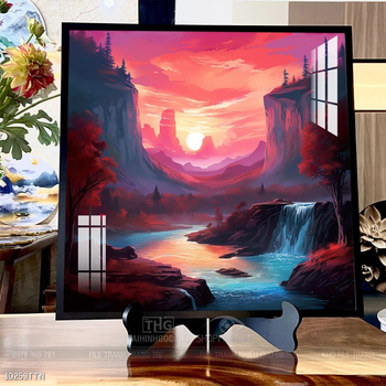 Tranh phong thủy sơn thủy hữu tình