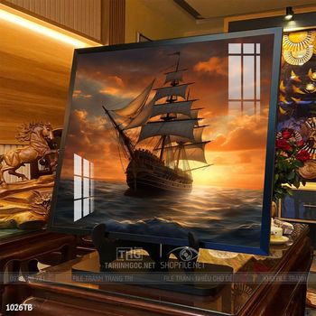 Tranh thuận buồm xuôi gió treo tường đẹp