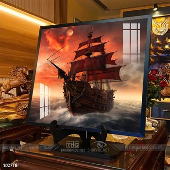 Tranh thuận buồm xuôi gió trang trí tường nhà