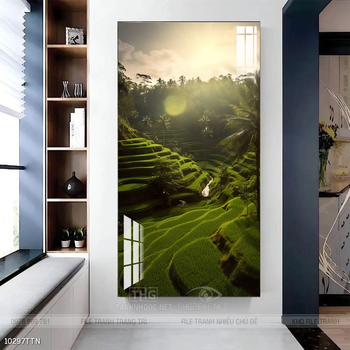 Tranh phong thủy nước non tuyệt đẹp