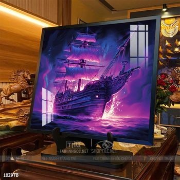 Tranh thuận buồm xuôi gió đẹp ấn tượng